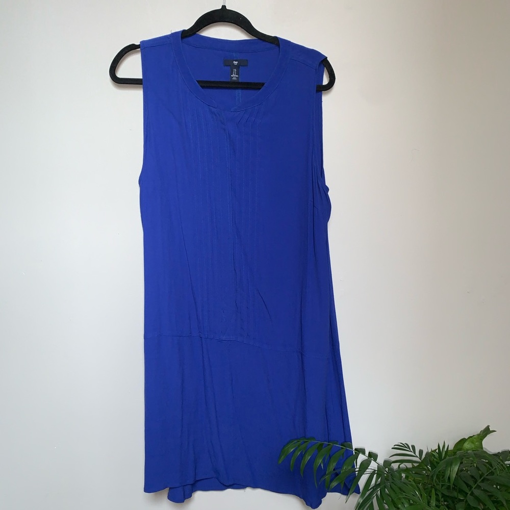 NWOT Gap Blue Pleated Front Dress ⚡️